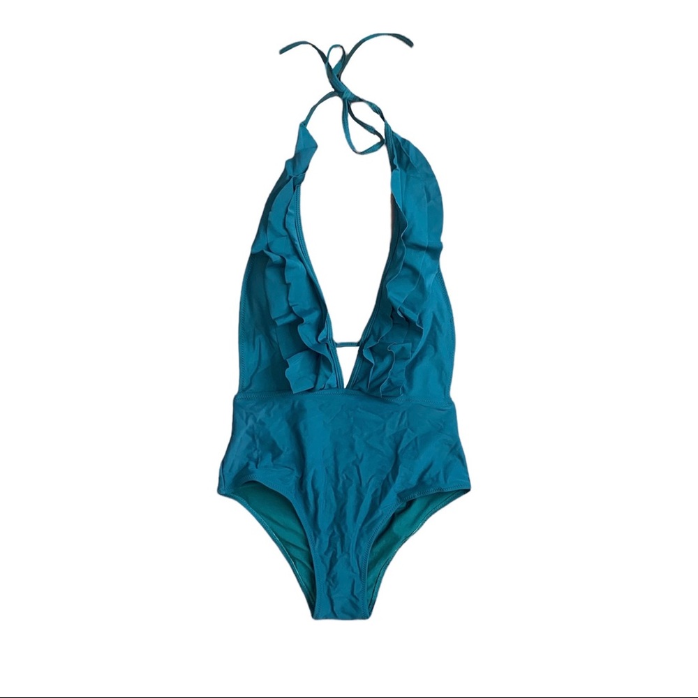 Dark Green One Piece Swimsuit
